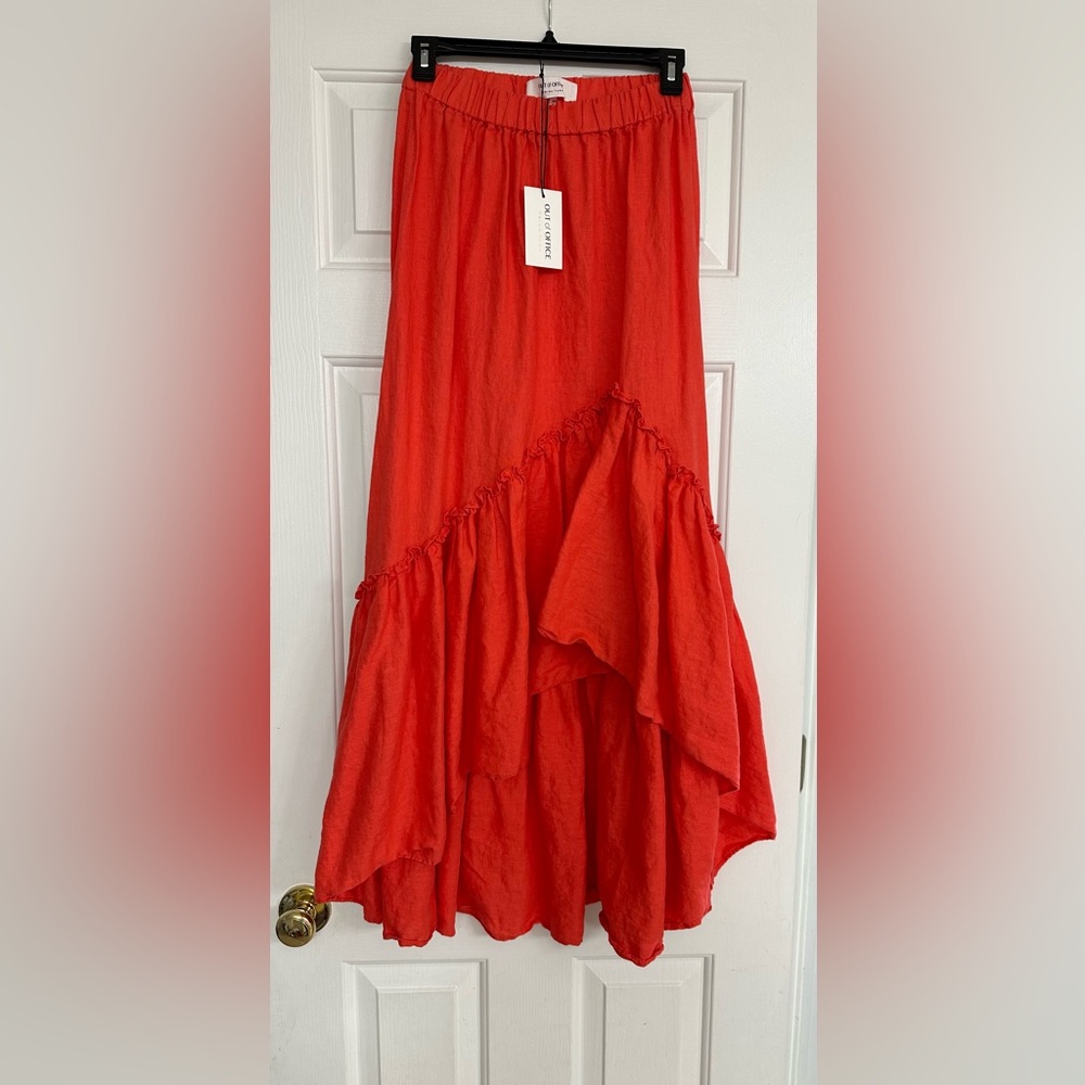 Trina Turk Out of Office Loosen Up Skirt in Firestick- Size XS